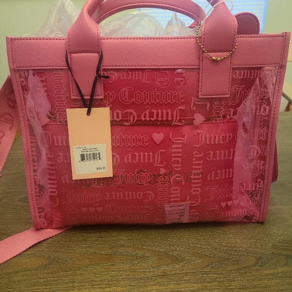 Clear JUICY Tote bag. With makeup bag inside - Picture 2 of 3